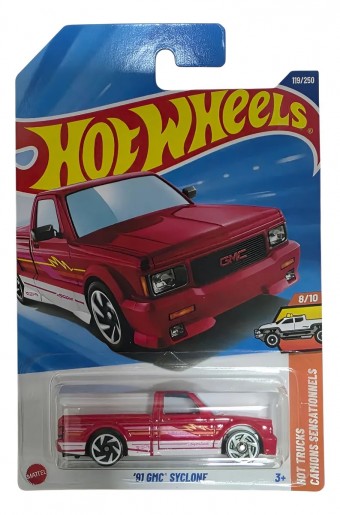 Hot Wheels - 91 GMC SYCLONE VERMELHO